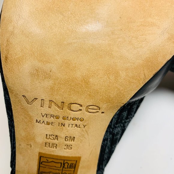 Vince Women’s Raven Black Leather Mule - Size: 6 - Picture 5 of 6